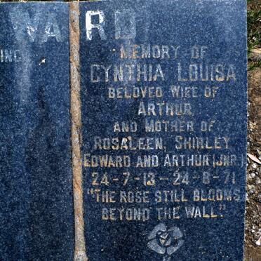 WARD Cynthia Louisa 1913-1971