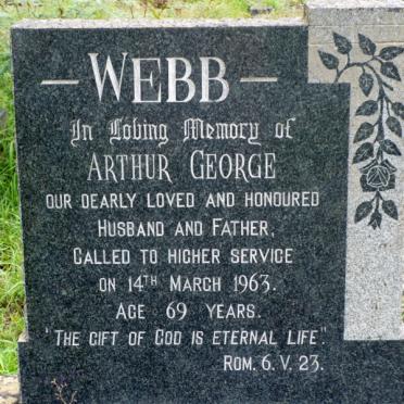 WEBB Arthur George -1963