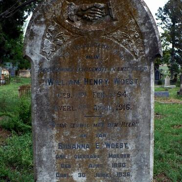 WOEST  William Henry 1854-1916 &amp; Susanna E. 1860-1936