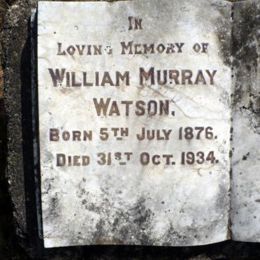 WATSON William Murray 1876-1934