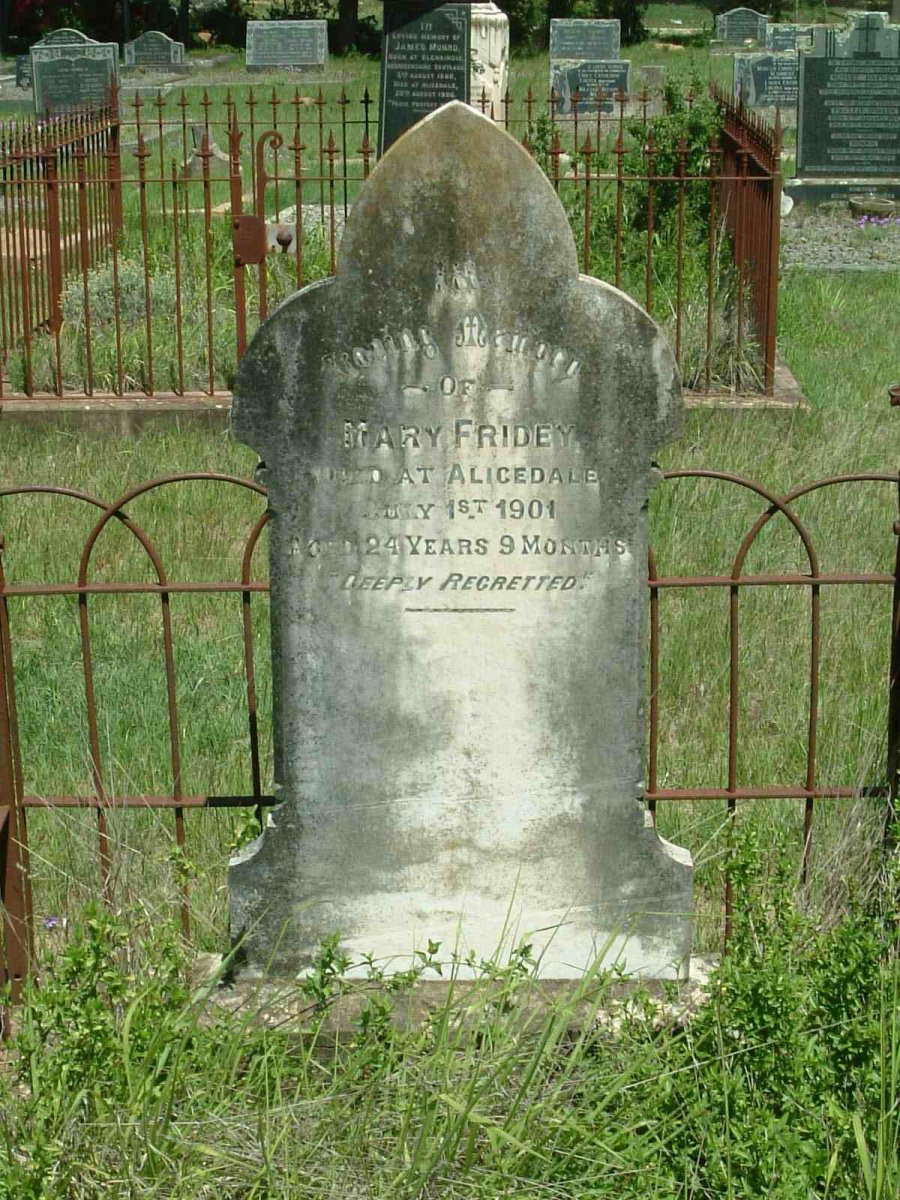 FRIDEY Mary D. -1901