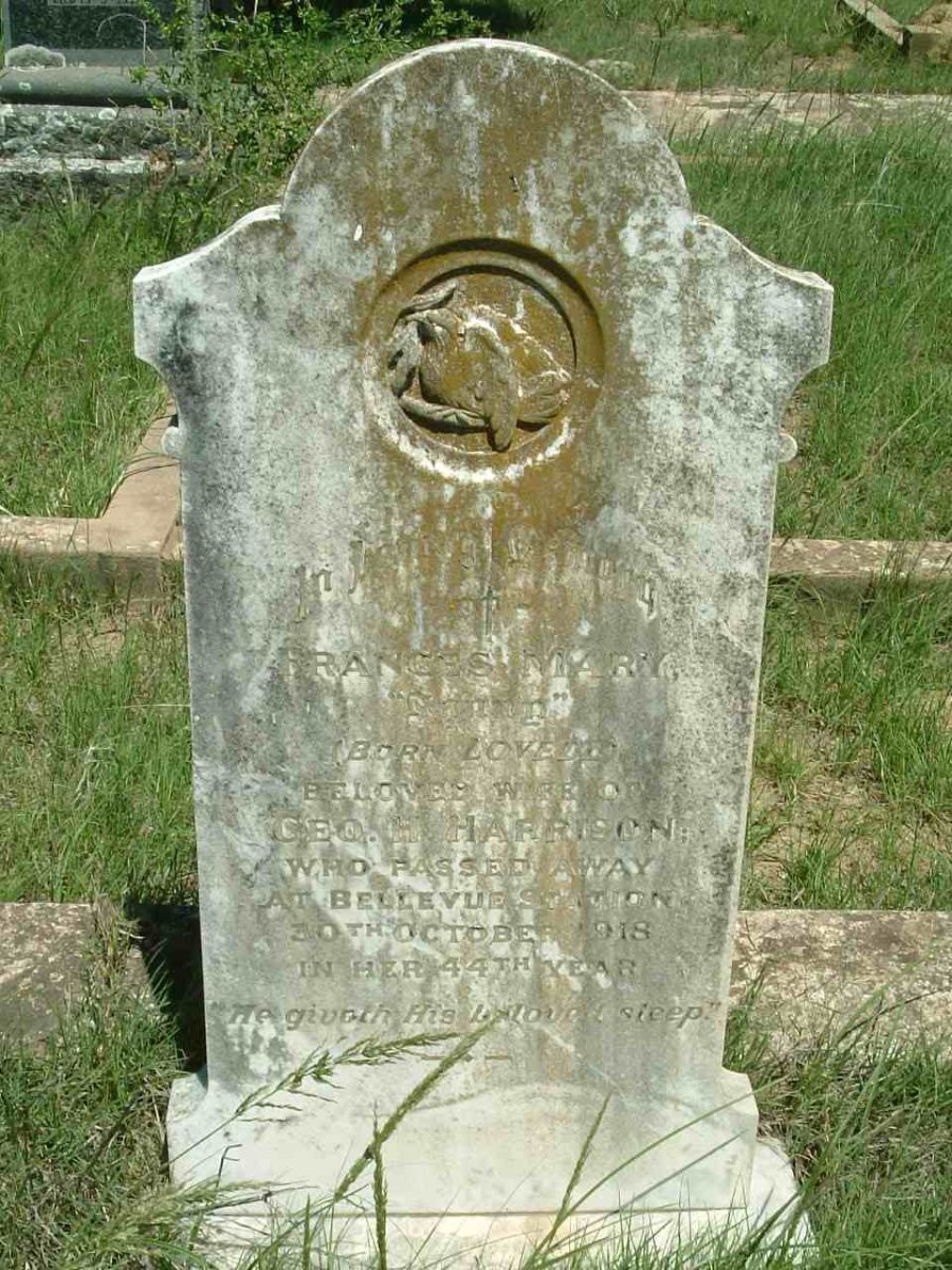HARRISON Frances Mary nee LOVELL -1918