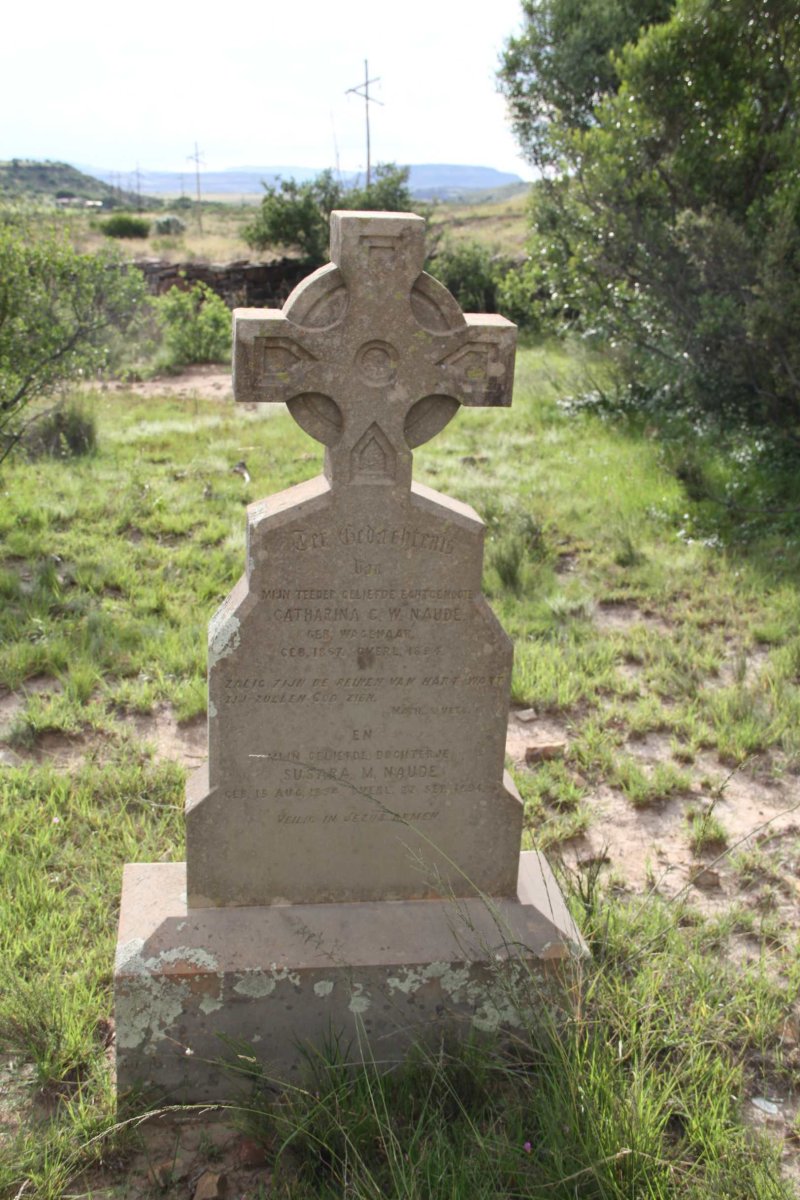 NAUDE Catharina C.W. nee WAGENAAR 1867-1894 :: NAUDE Susara M. 1894-1894