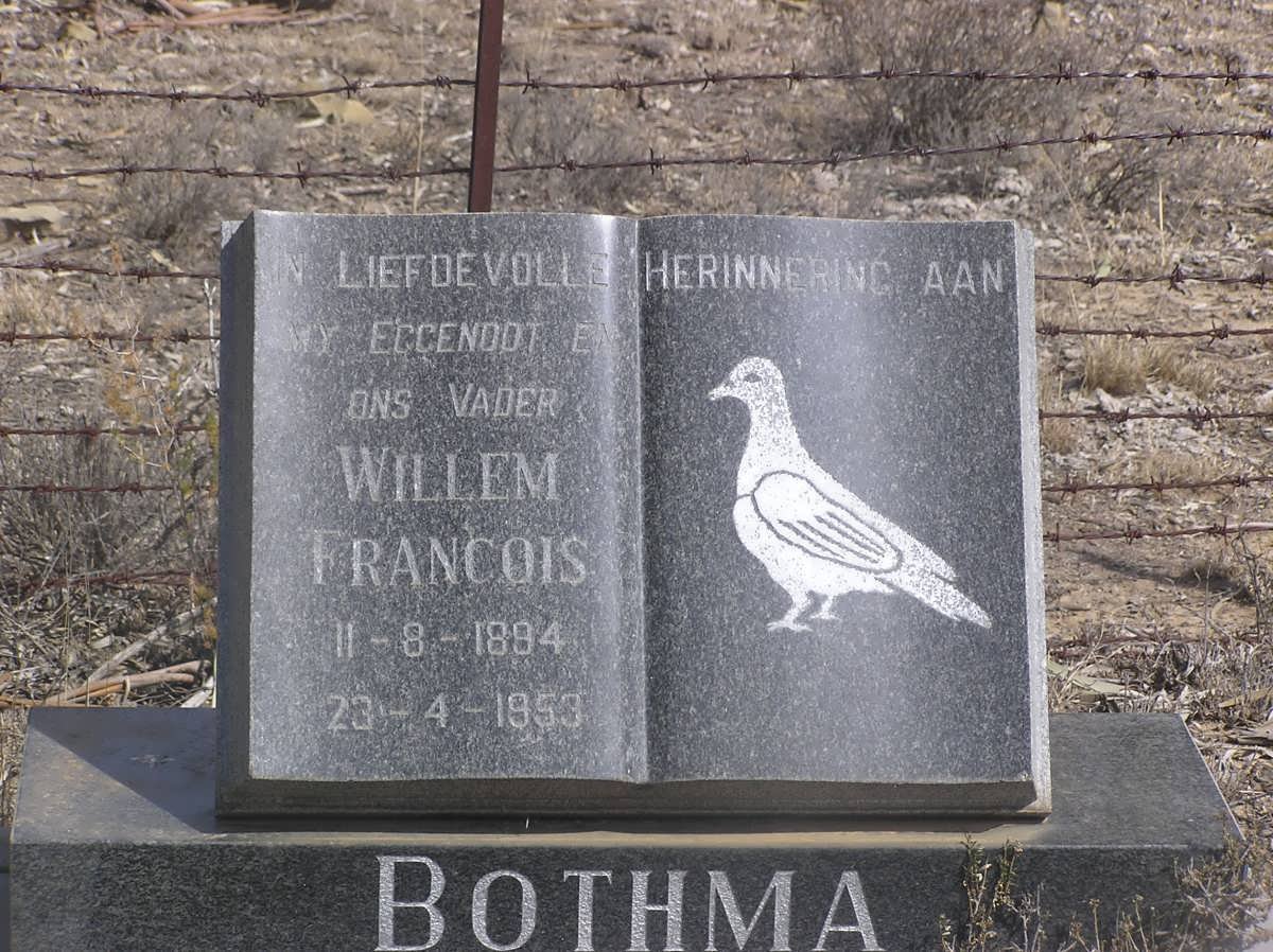BOTHMA Willem Francois 1894-1953