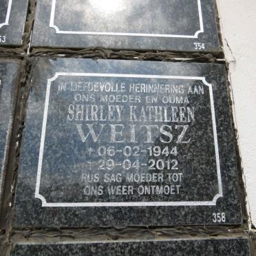 WEITSZ Shirley Kathleen 1944-2012