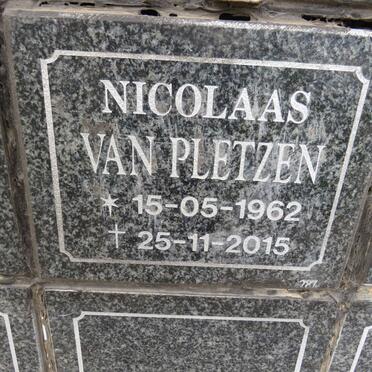 PLETZEN Nicolaas, van 1962-2015