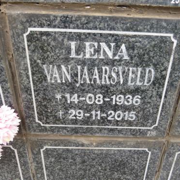 JAARSVELD Lena, van 1936-2015