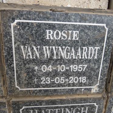 WYNGAARDT Rosie, van 1957-2018