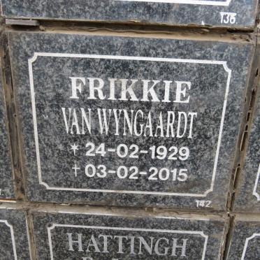 WYNGAARDT Frikkie, van 1929-2015