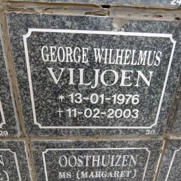 VILJOEN George Wilhelmus 1976-2003