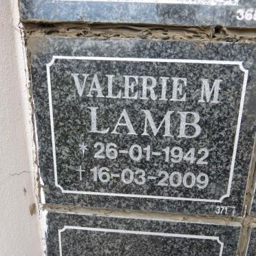 LAMB Valerie M. 1942-2009