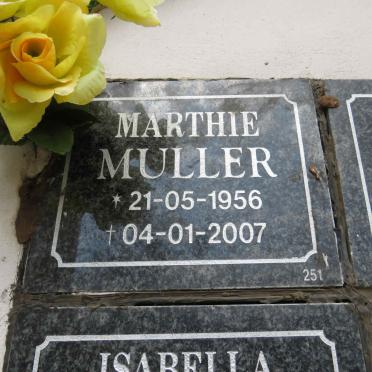 MULLER Marthie 1956-2007