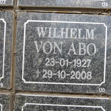 ABO Wilhelm, von 1927-2008