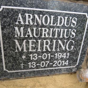 MEIRING Arnoldus Mauritius 1941-2014