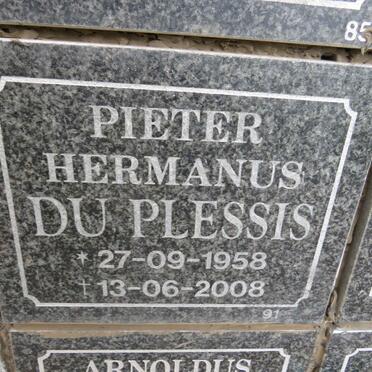 PLESSIS Pieter Hermanus, du 1958-2008