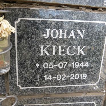 KIECK Johan 1944-2019