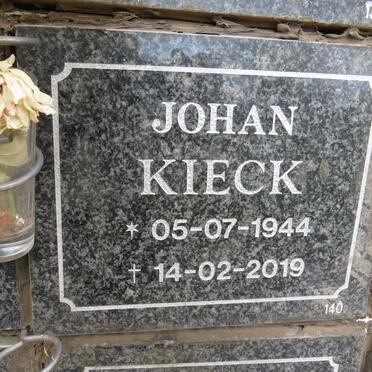 KIECK Johan 1944-2019