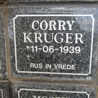 KRUGER Corry 1939-