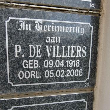 VILLIERS P., de 1918-2006