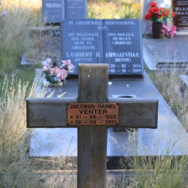 VENTER Jacobus Daniel 1922-2001