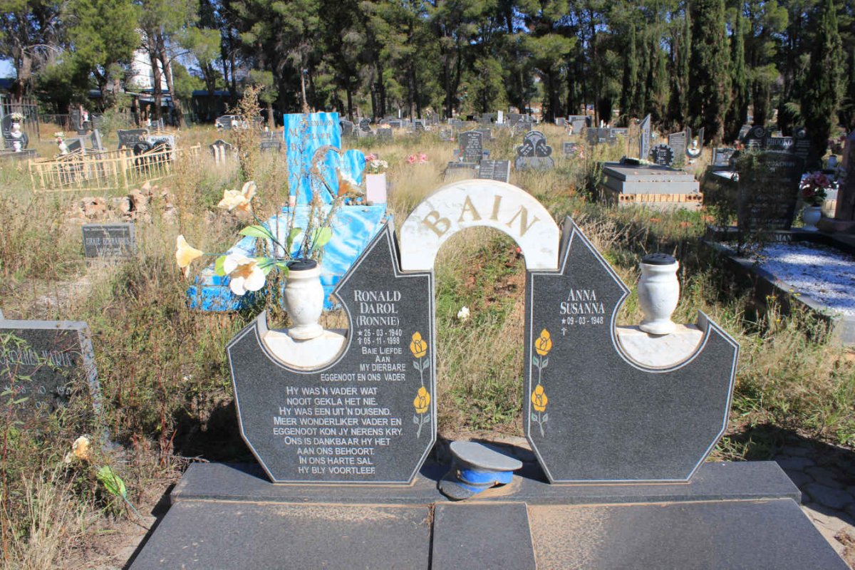 BAIN Ronald Darol 1940-1998 & Anna Susanna 1941-