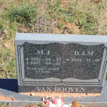 ROOYEN M.I., van 1932-1997 &amp; D.J.M. 1944-