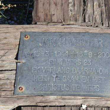 VENTER Jan H. 1944-2003