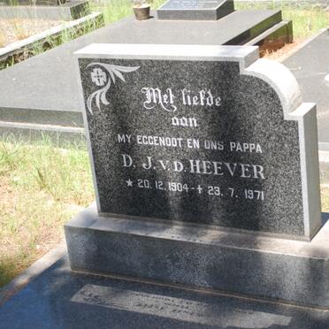HEEVER D.J., v.d. 1904-1971
