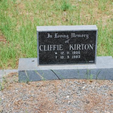 KIRTON Cliffie 1905-1983