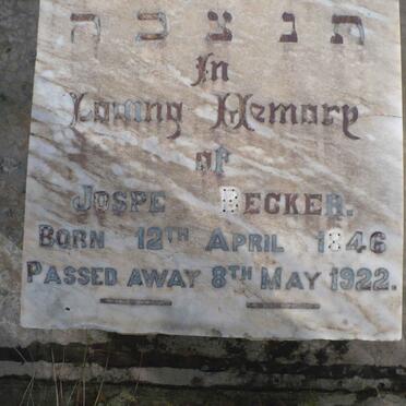 BECKER Jospe 1846-1922