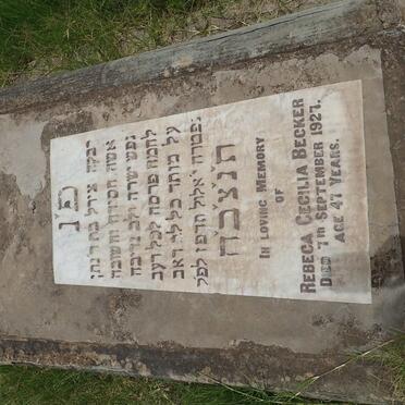 BECKER Rebeca Cecilia -1927