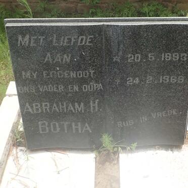 BOTHA Abraham H. 1883-1968