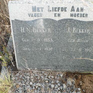 BEKKER H.N. 1853-1938 &amp; J. BOSCH 1861-1931