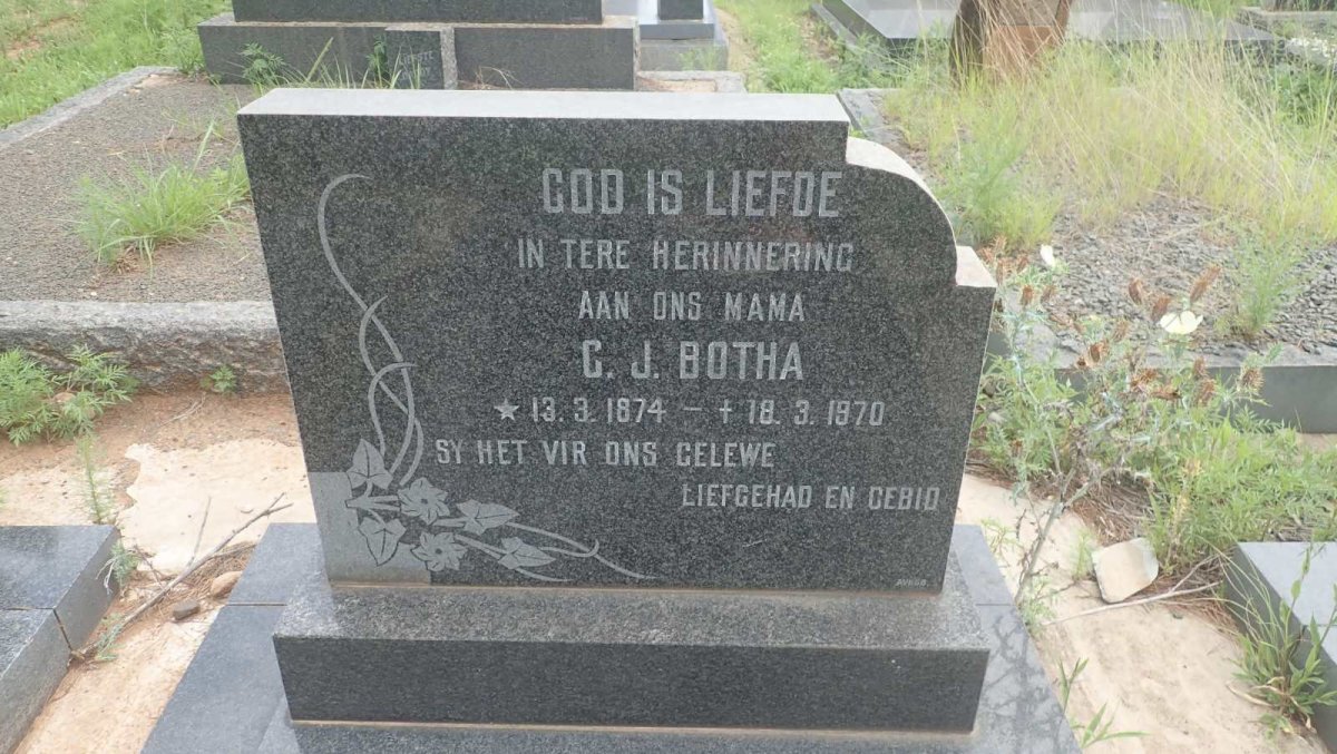 BOTHA C.J. 1874-1970