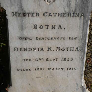 BOTHA Hester Catharina 1853-1916