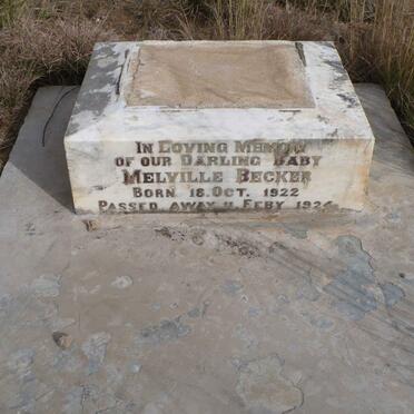 BECKER Melville 1922-1924