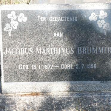 BRÜMMER Jacobus Marthinus 1877-1956