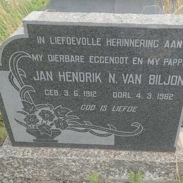 BILJON Jan Hendrik N., van 1912-1962 &amp; Adriana C. SCHIMDT 1919-2014