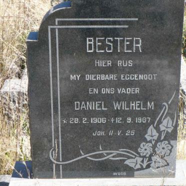 BESTER Daniel Wilhelm 1906-1967