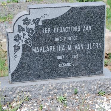 BLERK Margaretha M., van 1887-1969