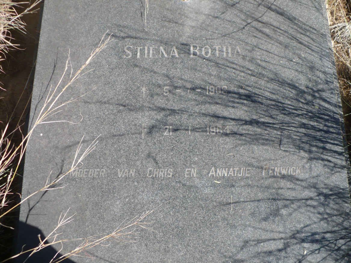 BOTHA Stiena 1908-1984