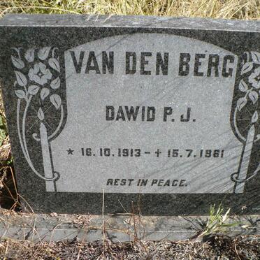 BERG Dawid P.J., van den 1913-1961