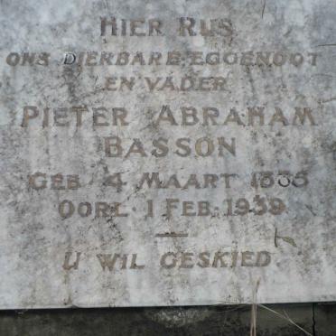BASSON Pieter Abraham 1885-1939