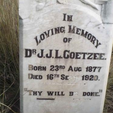 COETZEE J.J.L. 1877-1920
