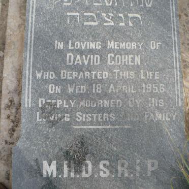 COHEN David -1956