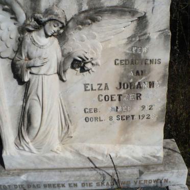 COETZER Elza Johanna 1912-1928