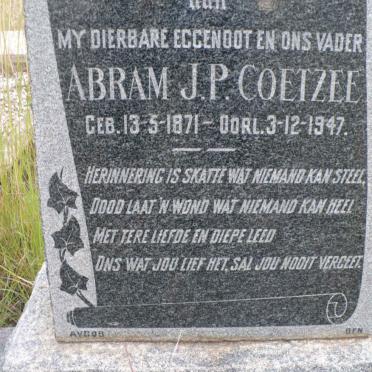 COETZEE Abram J.P. 1871-1947