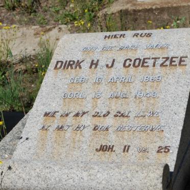 COETZEE Dirk H.J. 1869-1948