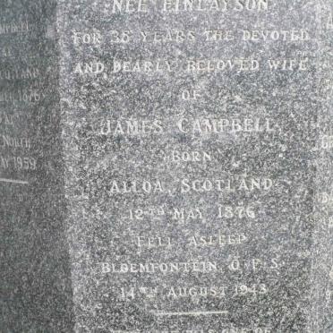 CAMPBELL Grace Nimmo nee FINLAYSON 1876-1943