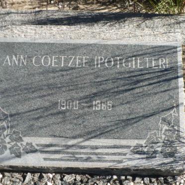 COETZEE Ann nee POTGIETER 1900-1965